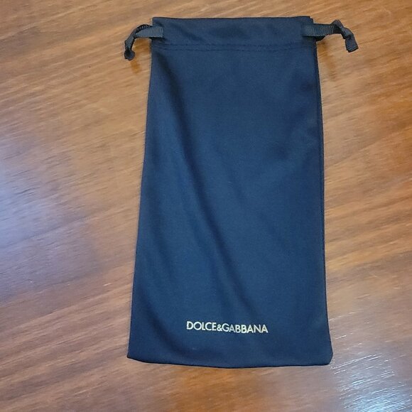 Original Authentic Black & Gold Dolce & Gabbana Pouch Eyeglasses & Sunglasses - Picture 6 of 6